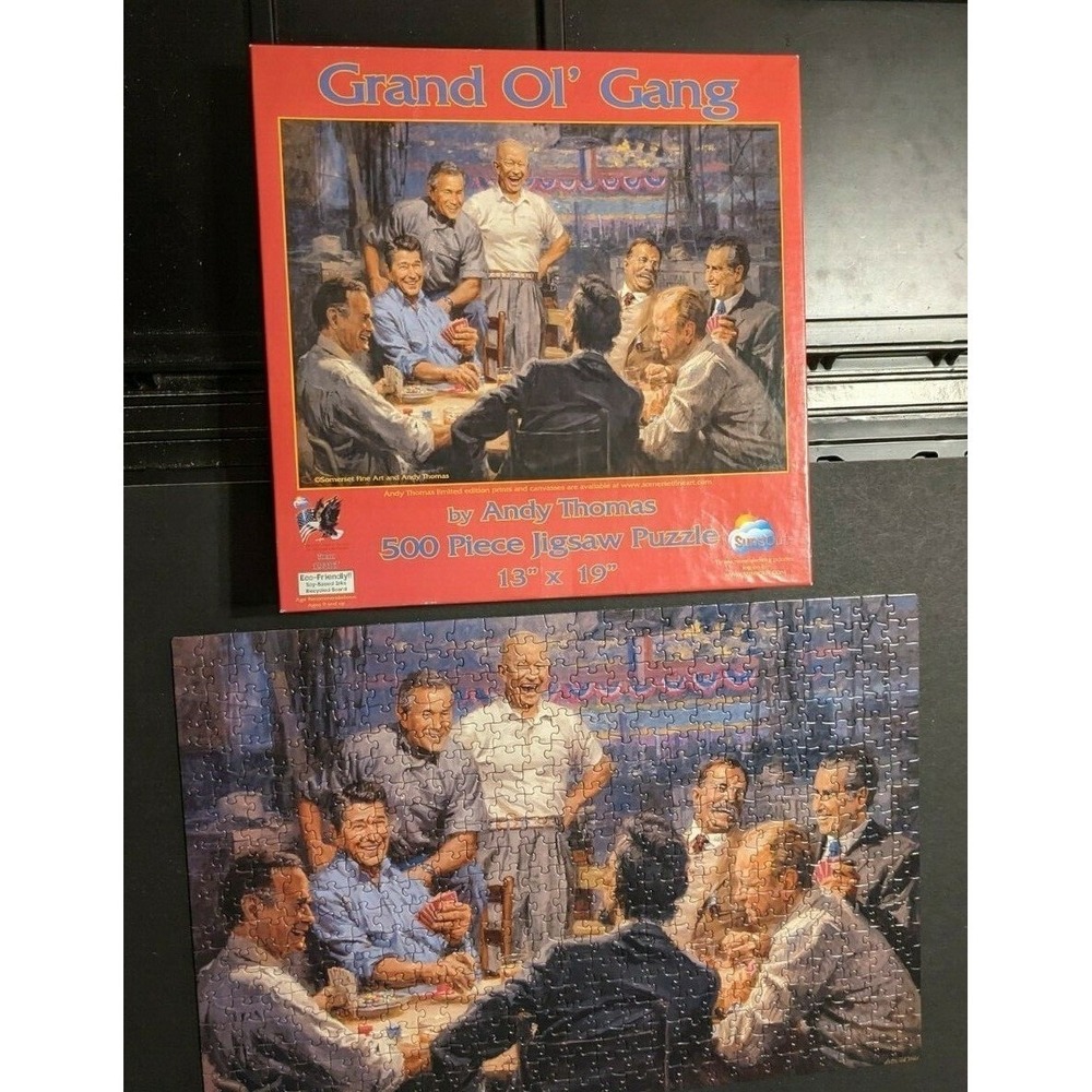 SunsOut Grand Ol Gang‎ Andy Thomas Jigsaw Puzzle 500 Pcs Complete